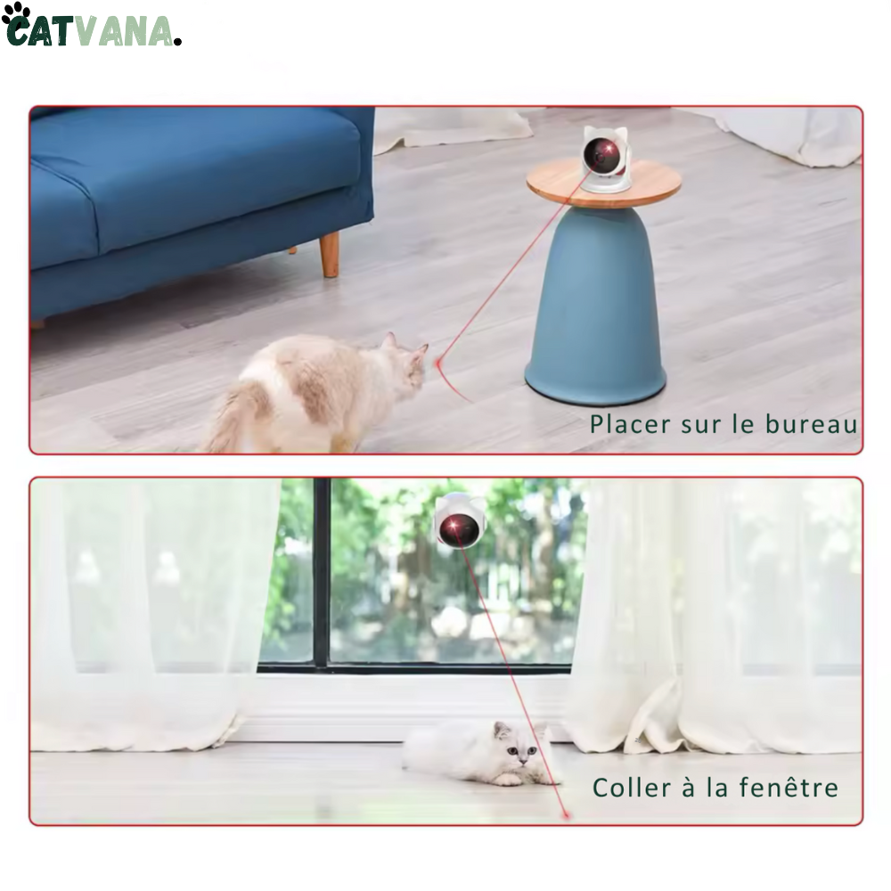 LaserTrack - Laser Automatique 360°, Pour Chat