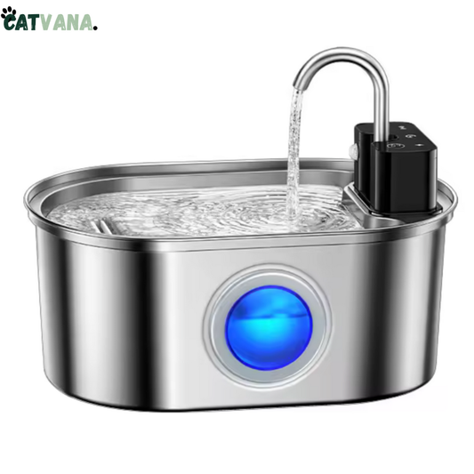 Fontaine à Eau HydraOne Pour Chat 3,2L Inox