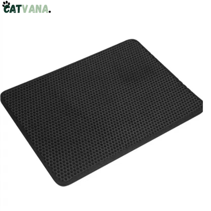 CleanStep, Tapis De Litière Double Couche, 30x30cm, Noir