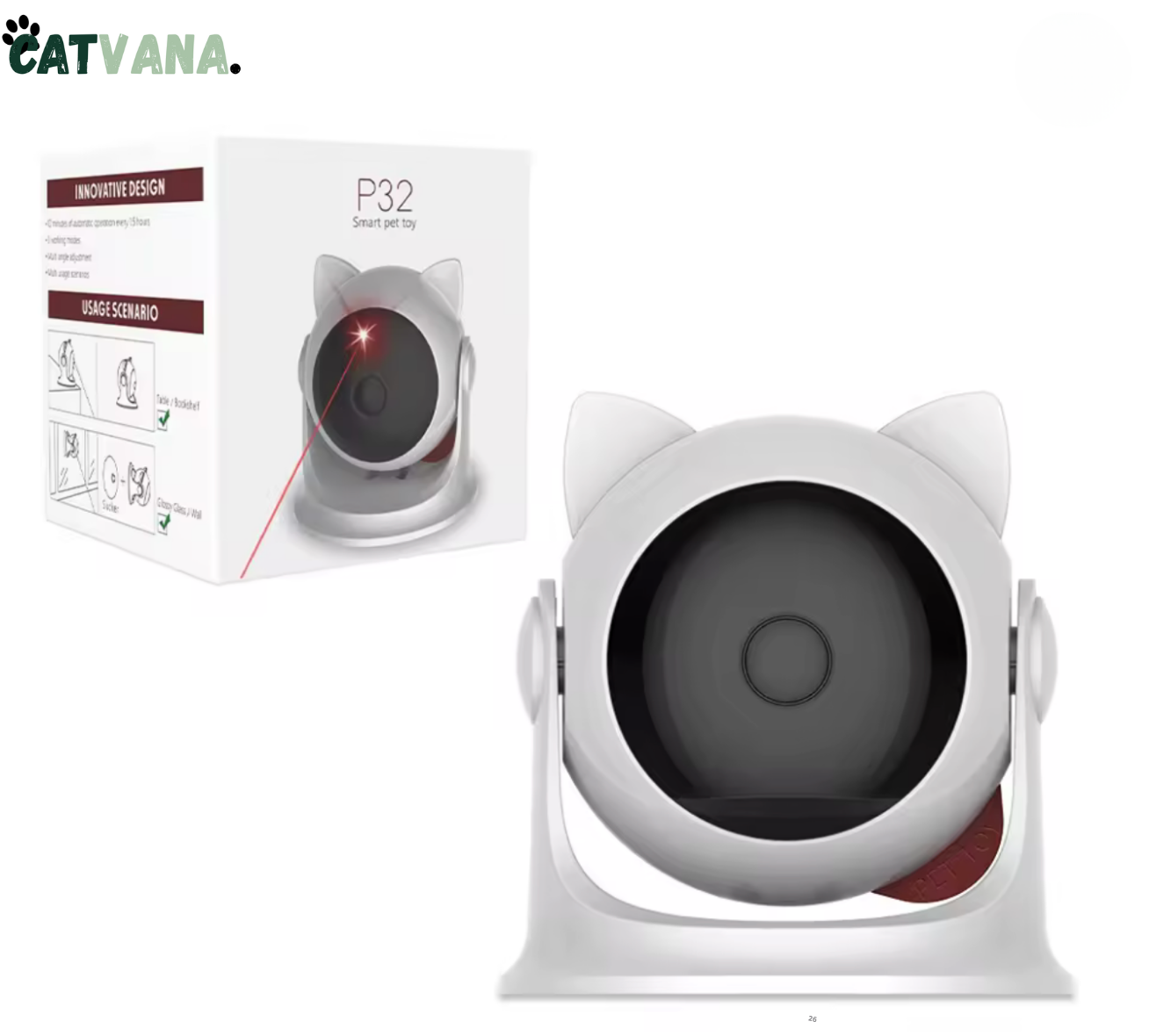 LaserTrack - Laser Automatique 360°, Pour Chat