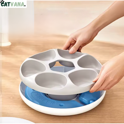 FeedFlow Stream - Distributeur de Nourriture Réfrigérer, 6 Portions, Pour Chat