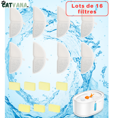 Filtre Pour Fontaine à Eau HydraPro,  16 Pièces