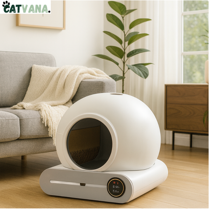 NeoBox – Litière Automatique, Pour Chat, Blanche, Connectée,