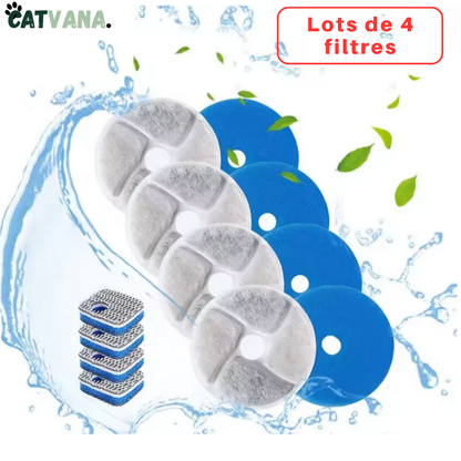 Filtre Pour Fontaine à Eau HydraLite, Inox 2L, 4 Pièces