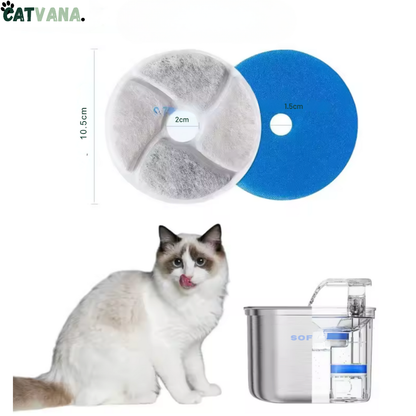 Filtre Pour Fontaine à Eau HydraLite, Inox 2L, 4 Pièces