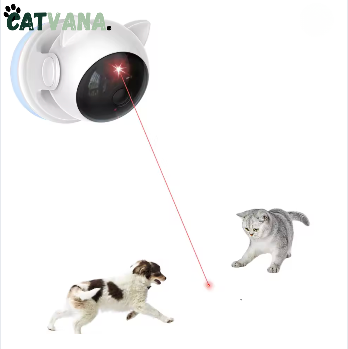 LaserTrack - Laser Automatique 360°, Pour Chat