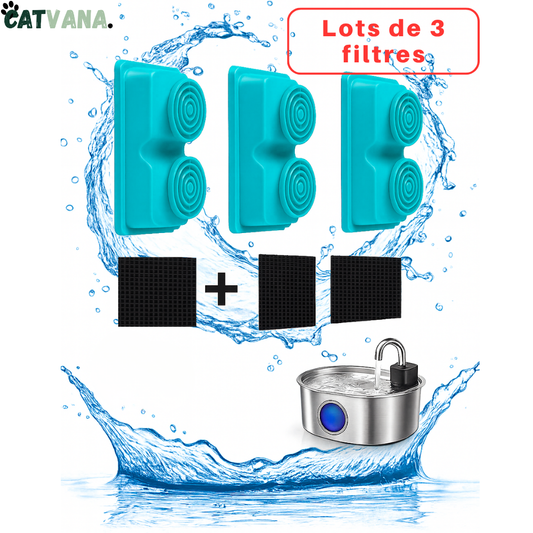 Filtre Fontaine à Eau HydraOne 3,2 L Inox 3 Pièces